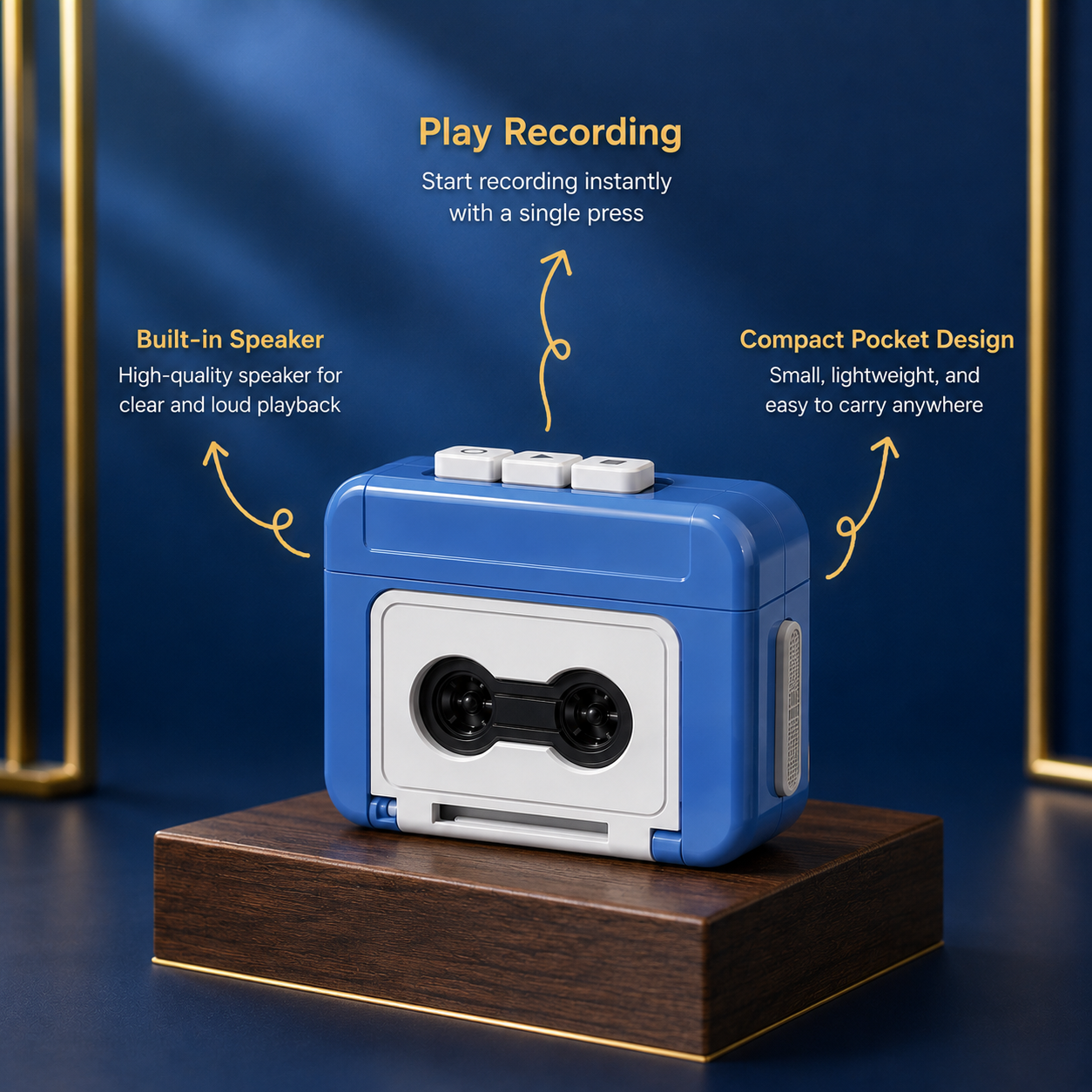 QOVIXA™ Retro Sound Mini Voice Recorder